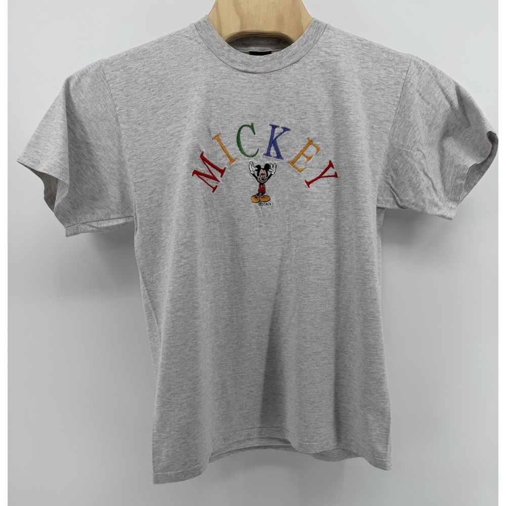 Vintage Mickey Unlimited Disney Mickey Mouse Embroidered T-Shirt Size XL